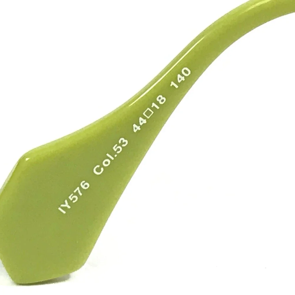 Iyoko-Inyake Eyeglasses Frames IY576 Col.53 Green Rectangular Full Rim 44-18-140